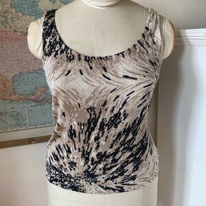 Vintage '90s Alex Evenings Sparkly Sleeveless Top